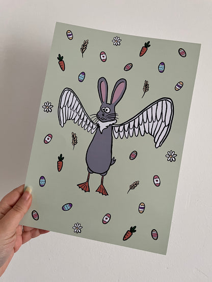 Lapin ailé de Pâque (Affiche)