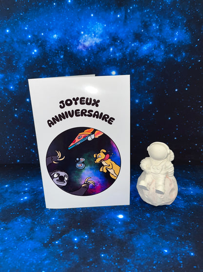 Bulle spatiale (Carte d’Anniversaire)