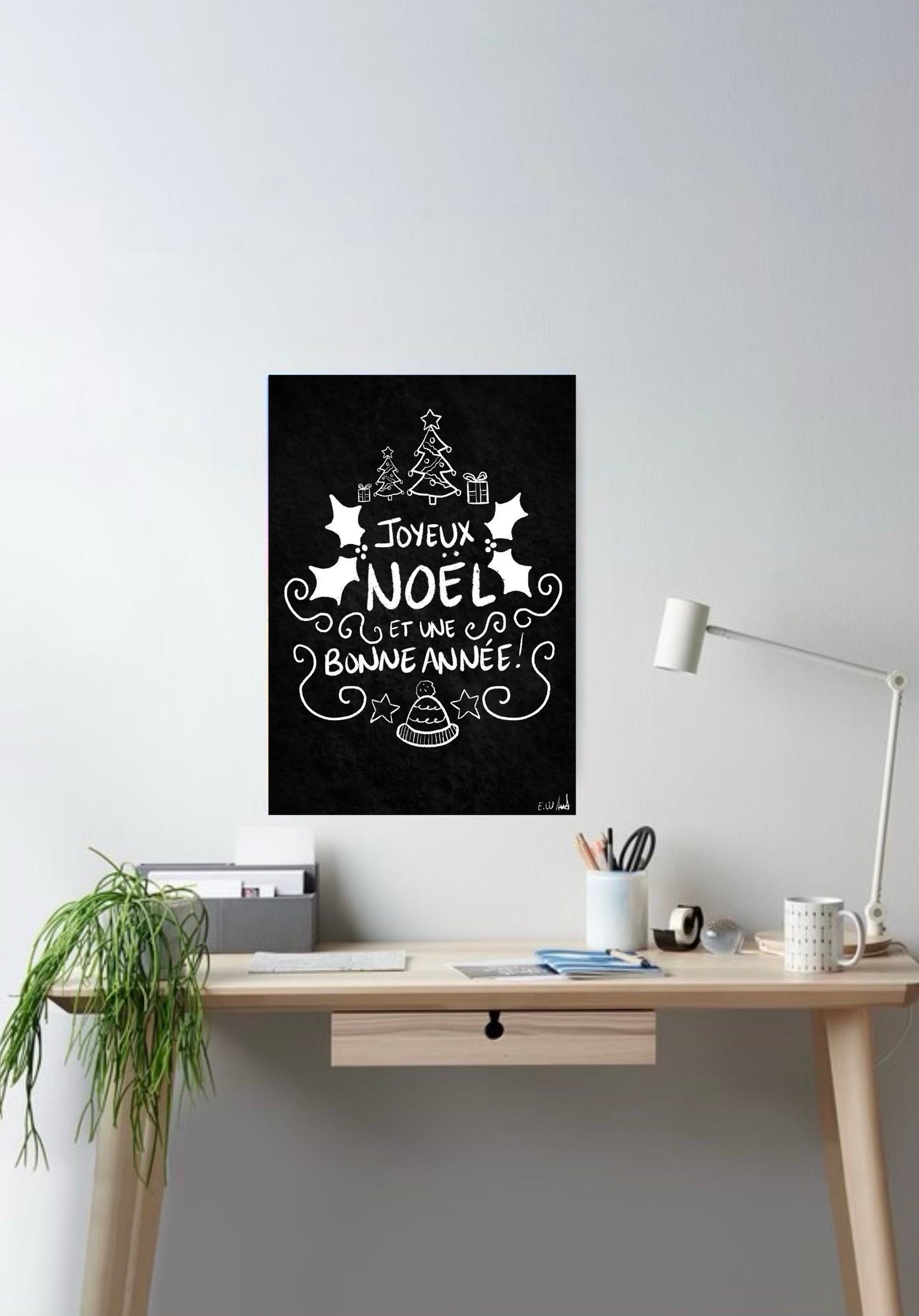 Christmas Blackboard (Affiche)